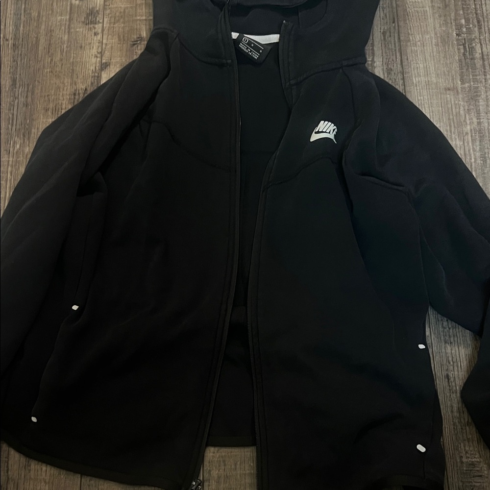 Nike black Tech Fleece Zip Through hoodie
